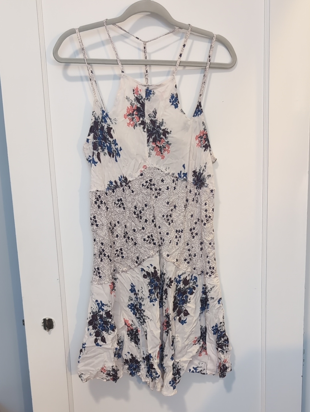 Free People Crescent Floral Mini Slip Dress